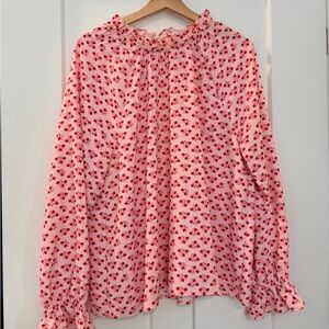 Hill House Pink and Red Floral Millie Top